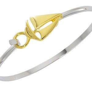 Gold/Silver Sailboat Bracelet